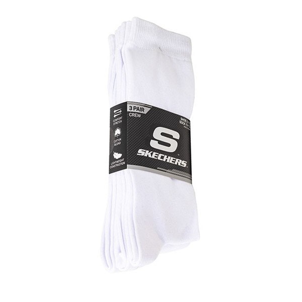 3PK UNISEX  NON TERRY CREW - FLAT KNIT