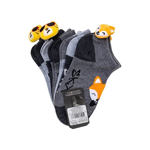6PK BOYS NON TERRY LOW CUT