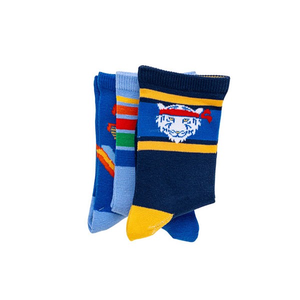 3PK BOYS NON TERRY CREW
