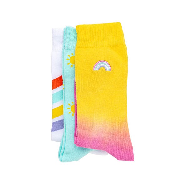 3PK WOMENS NON TERRY CREW