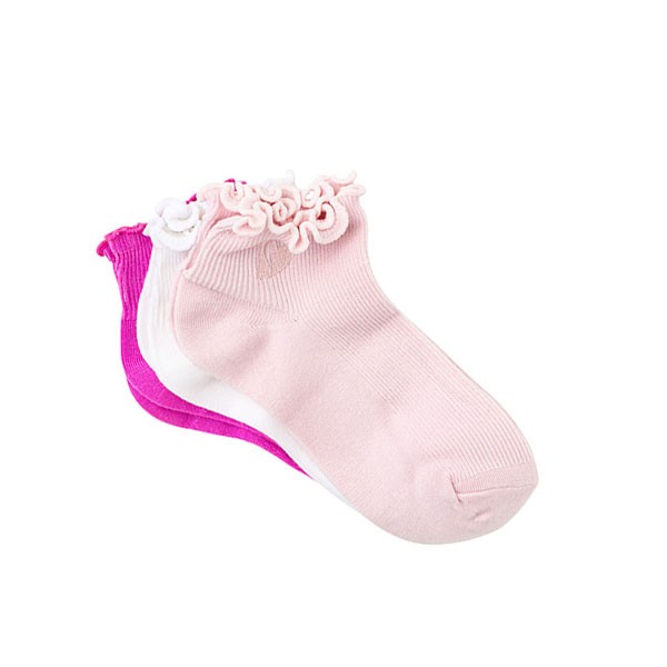 3PK GIRLS  NON TERRY ANKLET