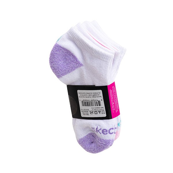 3PK GIRLS HEEL/TOE TERRY LOW CUT