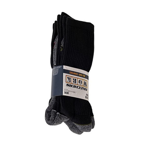 3PK MENS EXTENDED TERRY WORK CREW